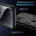 Miniatyrbild 3 av 6: Motorola Moto G04 4G/G24 4G Hybrid Ring Skal Svart
