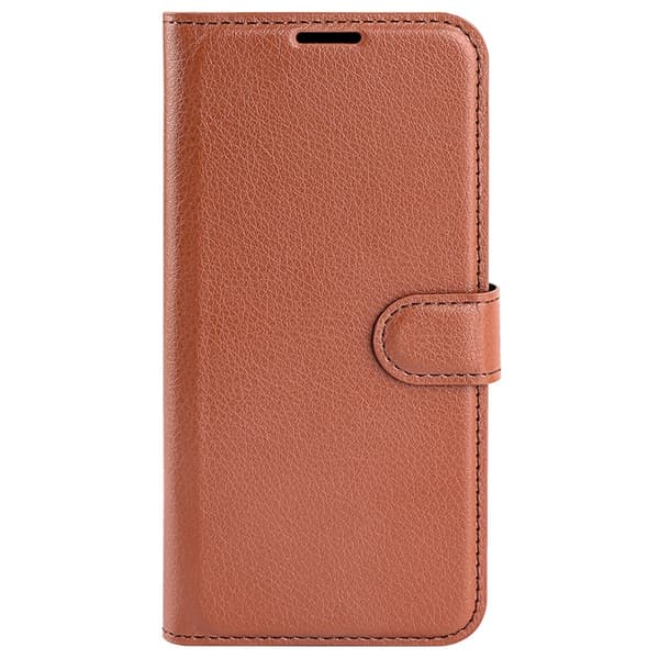 Sony Xperia 1 VI Fodral Litchi Läder Brun