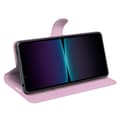Miniatyrbild 3 av 6: Sony Xperia 1 VI Fodral Litchi Läder Ljus Rosa