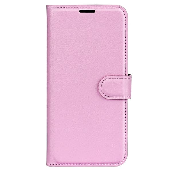 Sony Xperia 1 VI Fodral Litchi Läder Ljus Rosa