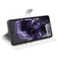 Miniatyrbild 3 av 6: Google Pixel 8A Litchi Läder Fodral Vit