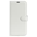 Miniatyrbild 5 av 6: Google Pixel 8A Litchi Läder Fodral Vit
