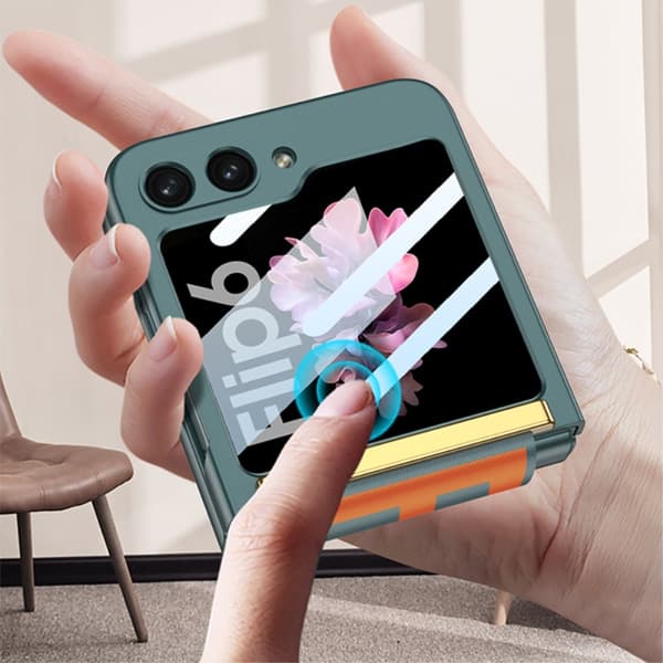 GKK Galaxy Z Flip 6 Skal Bälte Hybrid Rosa