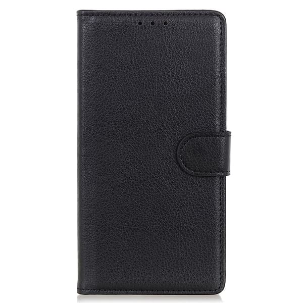 Sony Xperia 1 VI Litchi Läder Fodral Svart