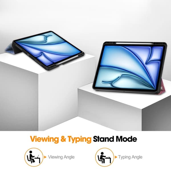 iPad Air 13 2025/2024 Tri-Fold Fodral Med Pennhållare Galaxy