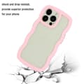 Miniatyrbild 3 av 6: iPhone 15 Pro Max Skal Wavy Hybrid Transparent/Rosa