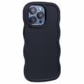 Miniatyrbild 3 av 6: iPhone 12 Pro Max Mobilskal Wavy Svart