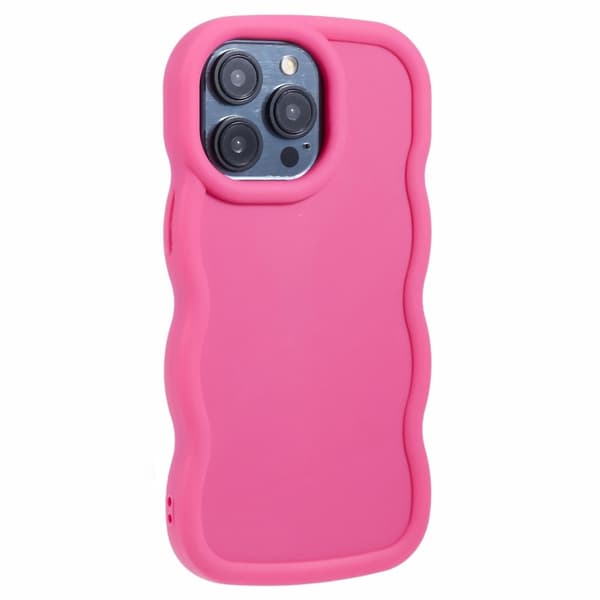 iPhone 12/12 Pro Mobilskal Wavy Rosa