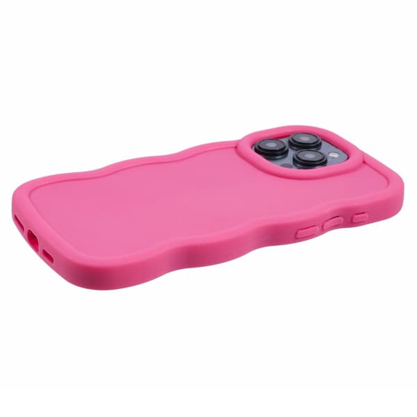 iPhone 12/12 Pro Mobilskal Wavy Rosa