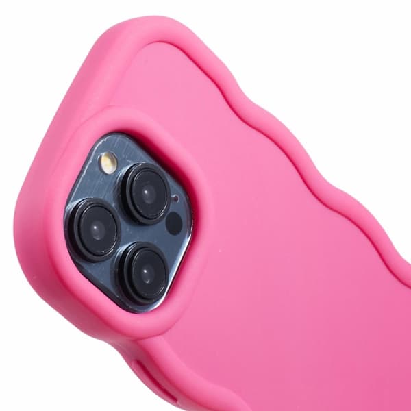 iPhone 12/12 Pro Mobilskal Wavy Rosa