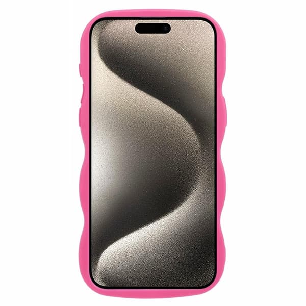 iPhone 12/12 Pro Mobilskal Wavy Rosa