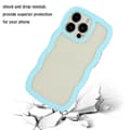 Miniatyrbild 3 av 6: iPhone 15 Pro Max Skal Wavy Hybrid Transparent/Blå