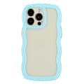 Miniatyrbild 2 av 6: iPhone 15 Pro Max Skal Wavy Hybrid Transparent/Blå