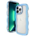 Miniatyrbild 1 av 6: iPhone 15 Pro Max Skal Wavy Hybrid Transparent/Blå