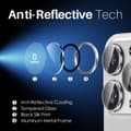 Miniatyrbild 4 av 5: NORTHJO iPhone 14 Pro/Pro Max/15 Pro/Pro Max Linsskydd 2-PACK
