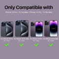 Miniatyrbild 2 av 5: NORTHJO iPhone 14 Pro/Pro Max/15 Pro/Pro Max Linsskydd 2-PACK Lila