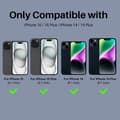 Miniatyrbild 2 av 5: NORTHJO iPhone 15/15 Plus/14/14 Plus Linsskydd 3-PACK Svart