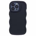 Miniatyrbild 1 av 6: iPhone 14 Pro Max Mobilskal Wavy Svart
