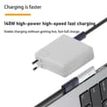 Miniatyrbild 3 av 6: Macbook 140W Adapter MagSafe 3 till USB-C Snabbladdning