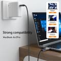 Miniatyrbild 4 av 6: Macbook 140W Adapter MagSafe 3 till USB-C Snabbladdning