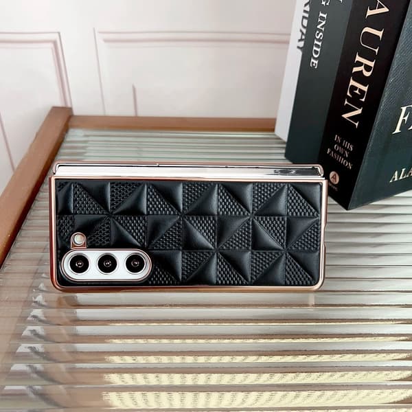 Galaxy Z Fold 6 Skal Läder Svart