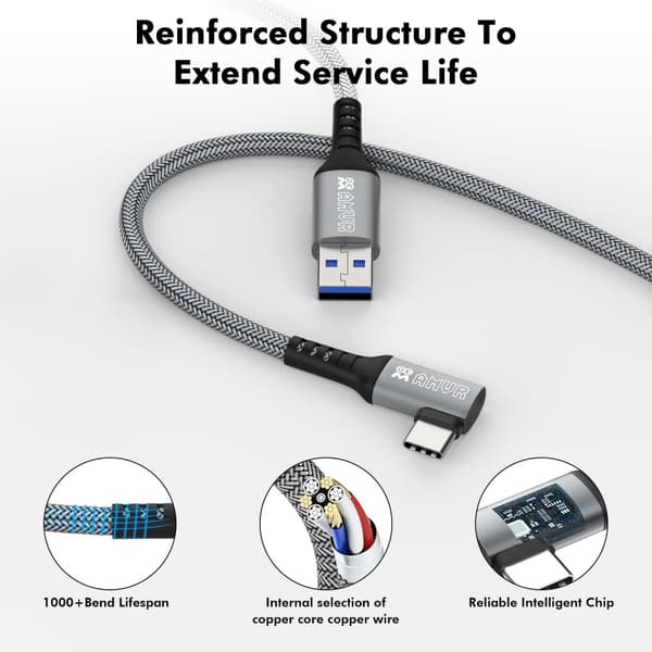 AMVR 5m 60W Link Kabel till VR Headset USB-C Grå