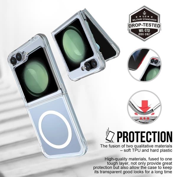 Galaxy Z Flip 6 Skal MagSafeTPU Transparent