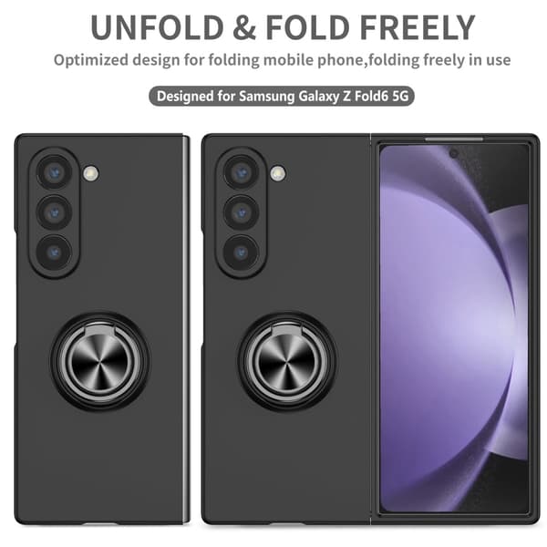Galaxy Z Fold 6 Ringskal Kickstand Svart