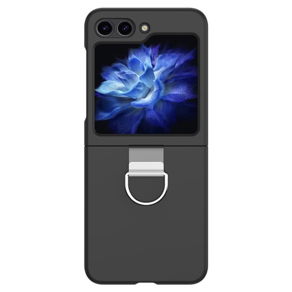 Galaxy Z Flip 6 Skal Skin Touch Ringhållare Svart