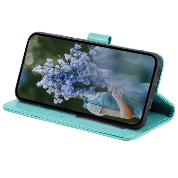 SKALO Motorola Edge 50 Fusion Mandala Flip Cover - Turkis