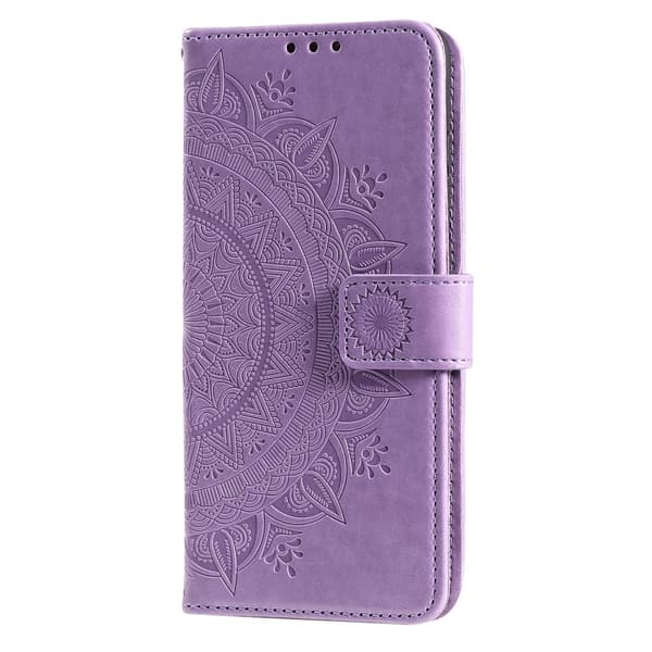SKALO Motorola Edge 50 Fusion Mandala Plånboksfodral - Lila