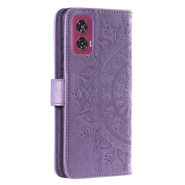SKALO Motorola Edge 50 Fusion Mandala Plånboksfodral - Lila