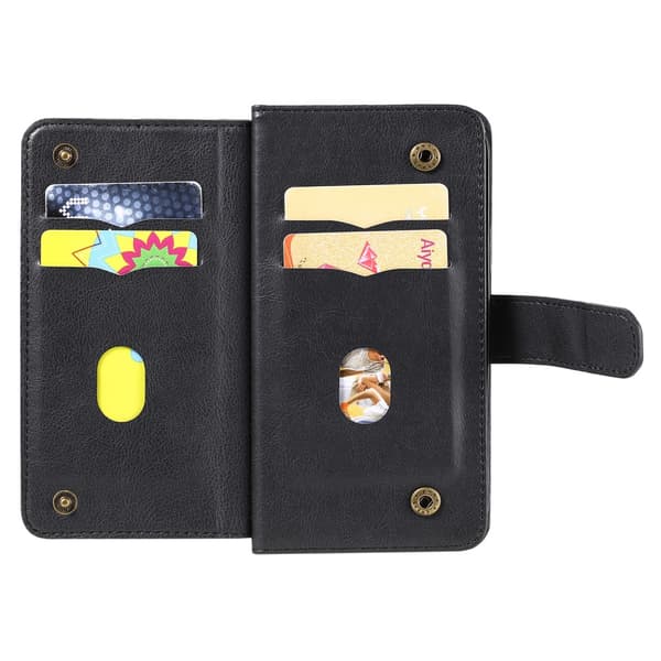 SKALO Motorola Moto G85 5G 10-FACK Plånboksfodral - Svart