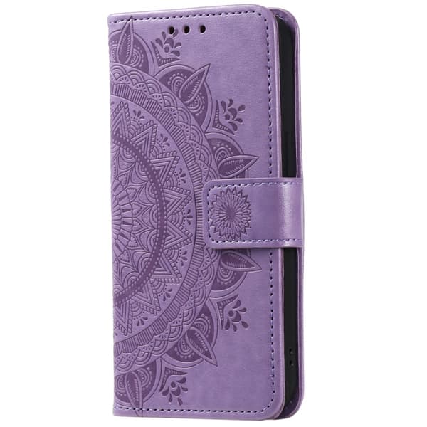 SKALO Motorola Moto G85 5G Mandala Flip Cover - Lilla