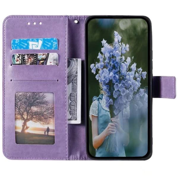 SKALO Motorola Moto G85 5G Mandala Flip Cover - Lilla