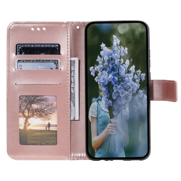 SKALO Motorola Moto G85 5G Mandala Plånboksfodral - Roséguld