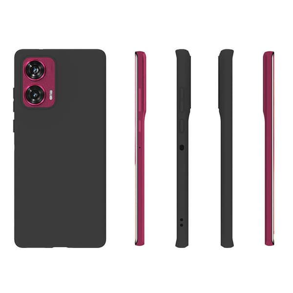 SKALO Motorola Edge 50 Fusion Mattamusta erittäin ohut TPU-suojakuori