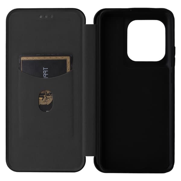 SKALO Motorola Edge 50 Ultra Carbon Fiber Pungetui - Sort