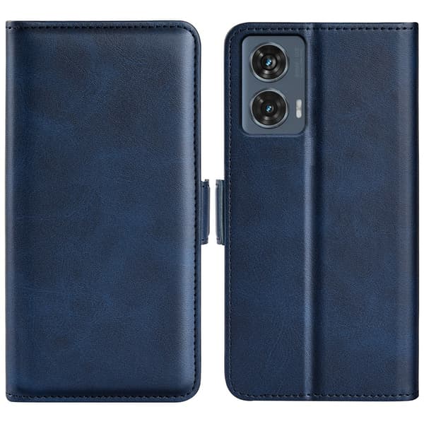 SKALO Motorola Edge 50 Fusion Premium Cut Flip Cover - Blå