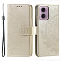 Pikkukuva 1 / 7: SKALO Motorola Moto G85 5G Mandala lompakkokotelo - Kulta