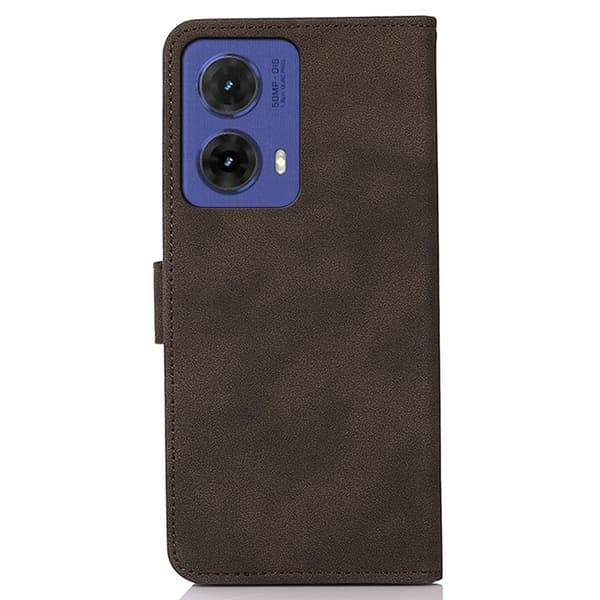 SKALO Motorola Moto G85 5G KHAZNEH Lompakkokotelo PU-nahasta - Ruskea