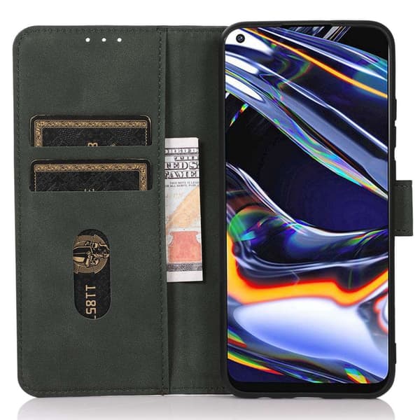 SKALO Motorola Moto G85 5G KHAZNEH Plånboksfodral i PU-Läder - Grön