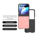 Pikkukuva 2 / 6: SKALO Motorola Razr 50 5G ABEEL PU Nahka Fold Suojakuori - Pinkki