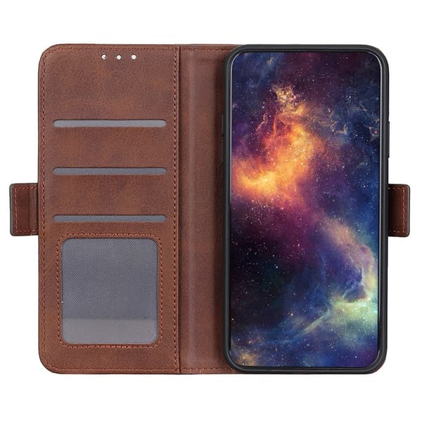 SKALO OnePlus Nord CE4 Lite 5G Premium Cut Flip Cover - Brun