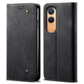 Miniatyrbillede 1 af 6: SKALO OnePlus Nord CE4 Lite 5G Jeans Flip Cover - Sort