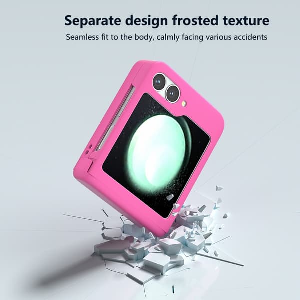 SKALO Samsung Z Flip6 Ultrathin Skin-touch Fold Suojakuori - Pinkki