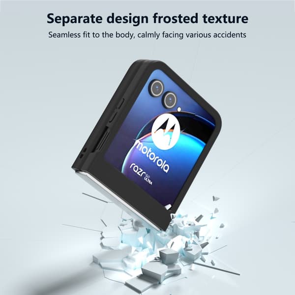 SKALO Motorola Razr 50 5G Skin-touch Fold Suojakuori - Musta
