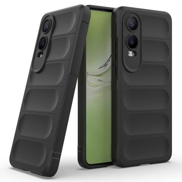 SKALO OnePlus Nord CE4 Lite 5G Rugged Bumpers TPU-suojakuori - Musta