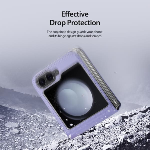 DUX DUCIS Samsung Z Flip6 Bril-Series Fold Suojakuori - Violetti