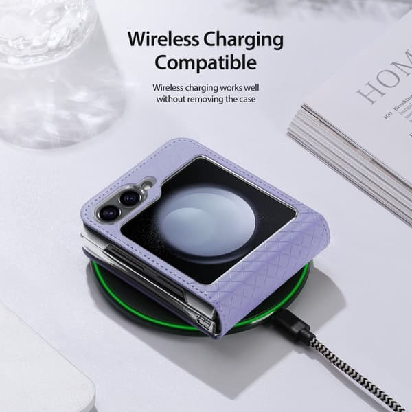 DUX DUCIS Samsung Z Flip6 Bril-Series Fold Suojakuori - Violetti